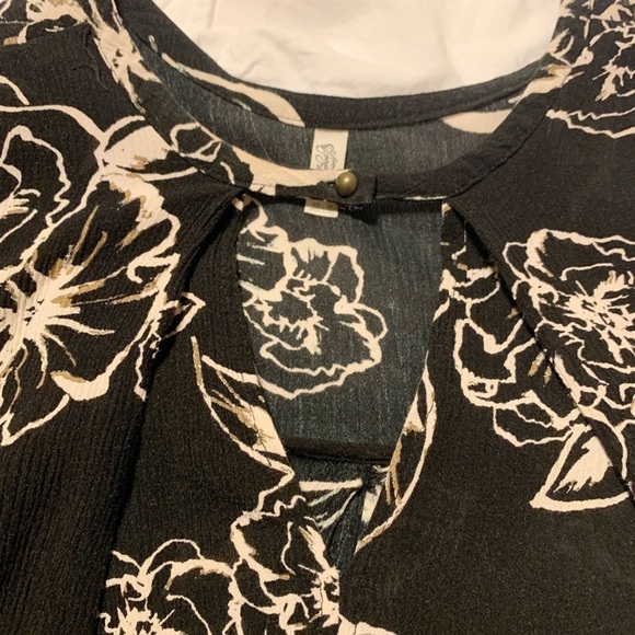 Free People Black Floral Cutout Tree Swing Mini Dress - Picture 8 of 16